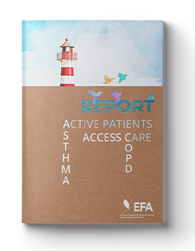 Image shows the front cover of an EFA report featuring a lighthouse and birds